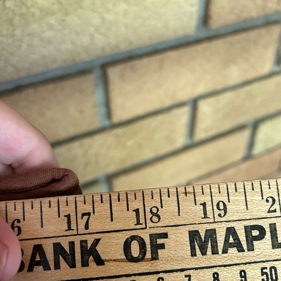 Anthropologie Marisol Ruffled Halter Top‎ Textured Brown Medium Summer Stretchy - Picture 7 of 7